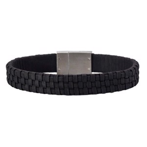 Son of Noa - Sort Flettet Læder Armbånd 897 000-BLACK19